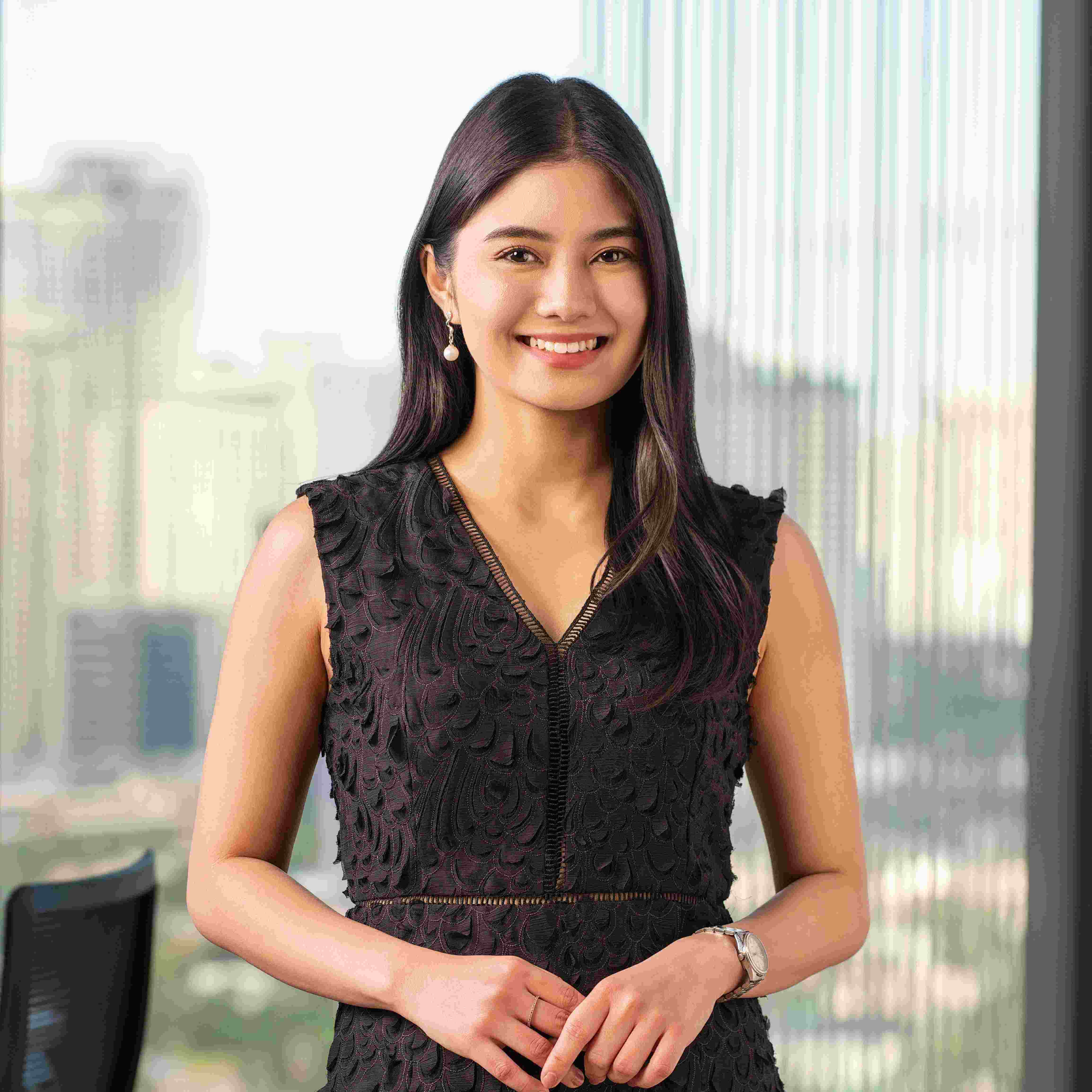 Black dress girl